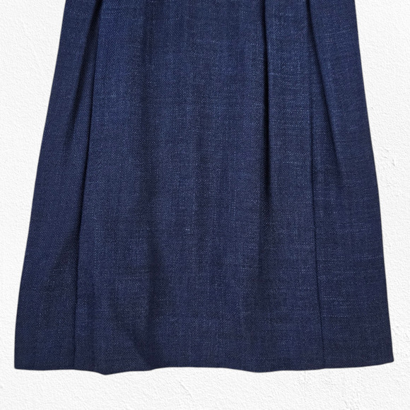 1950s Vintage Adele Simpson Navy Tweed Cape Dress – Union Made Size 6 USA - Picture 6 of 16